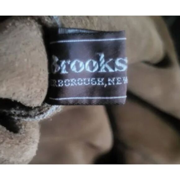 Rare 1980's "BROOKSTONE"
SUEDE LEATHER TOTE in Cognac - Picture 10 of 13